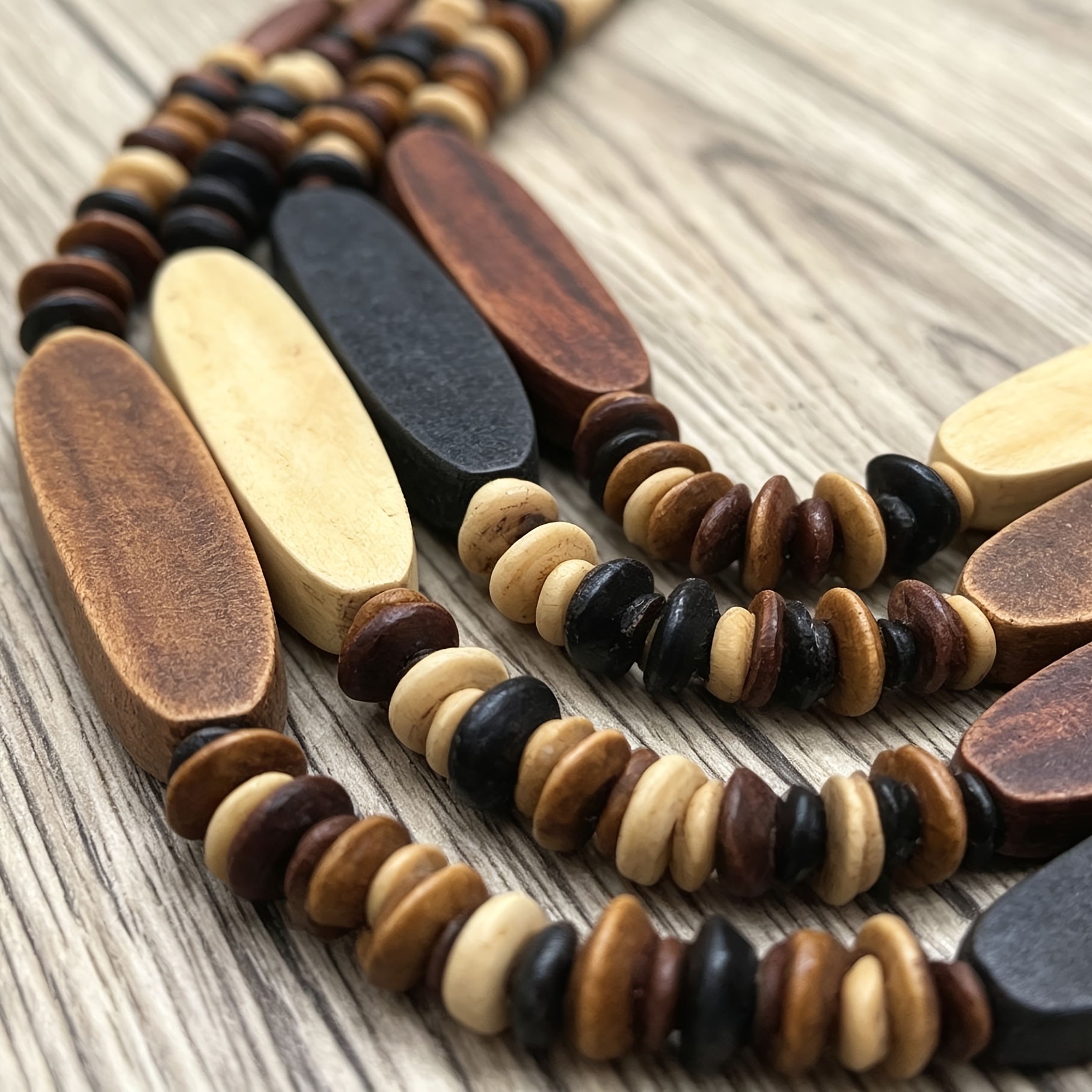 1pc Women's Bohemian Beaded Layered Necklace