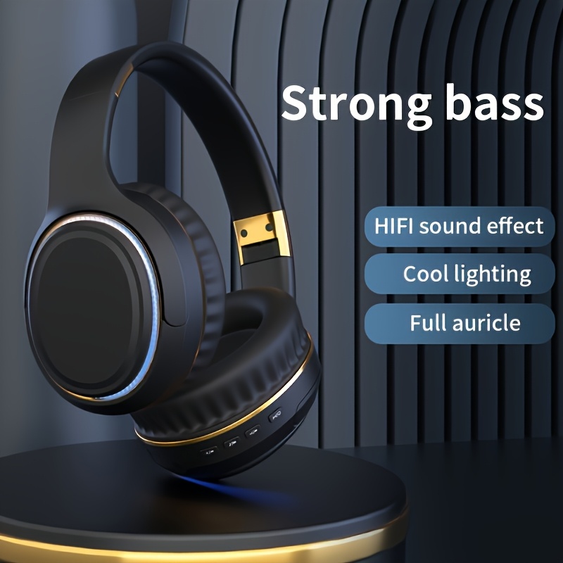 Vibrant H6 Wireless On-Ear Headphones - * * Heavy * RGB Lights, Comfortable  * Muffs