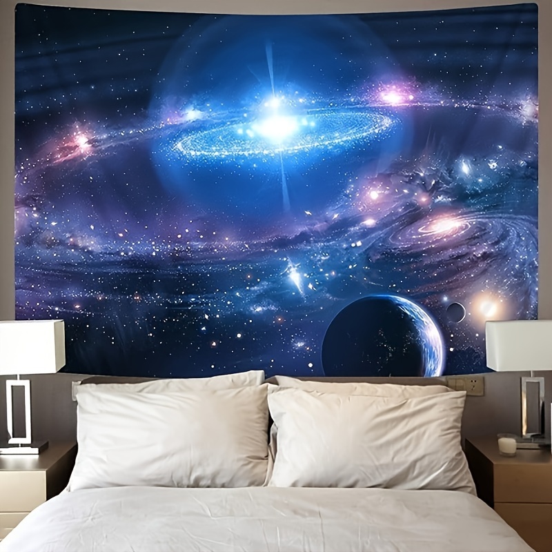 

1pc Bedroom Size Galaxy Tapestry, Decorative Outer Space Tapestry Wall Hanging Universe Decoration Bedroom Psychedelic Fantasy Universe Living Room College Dormitory