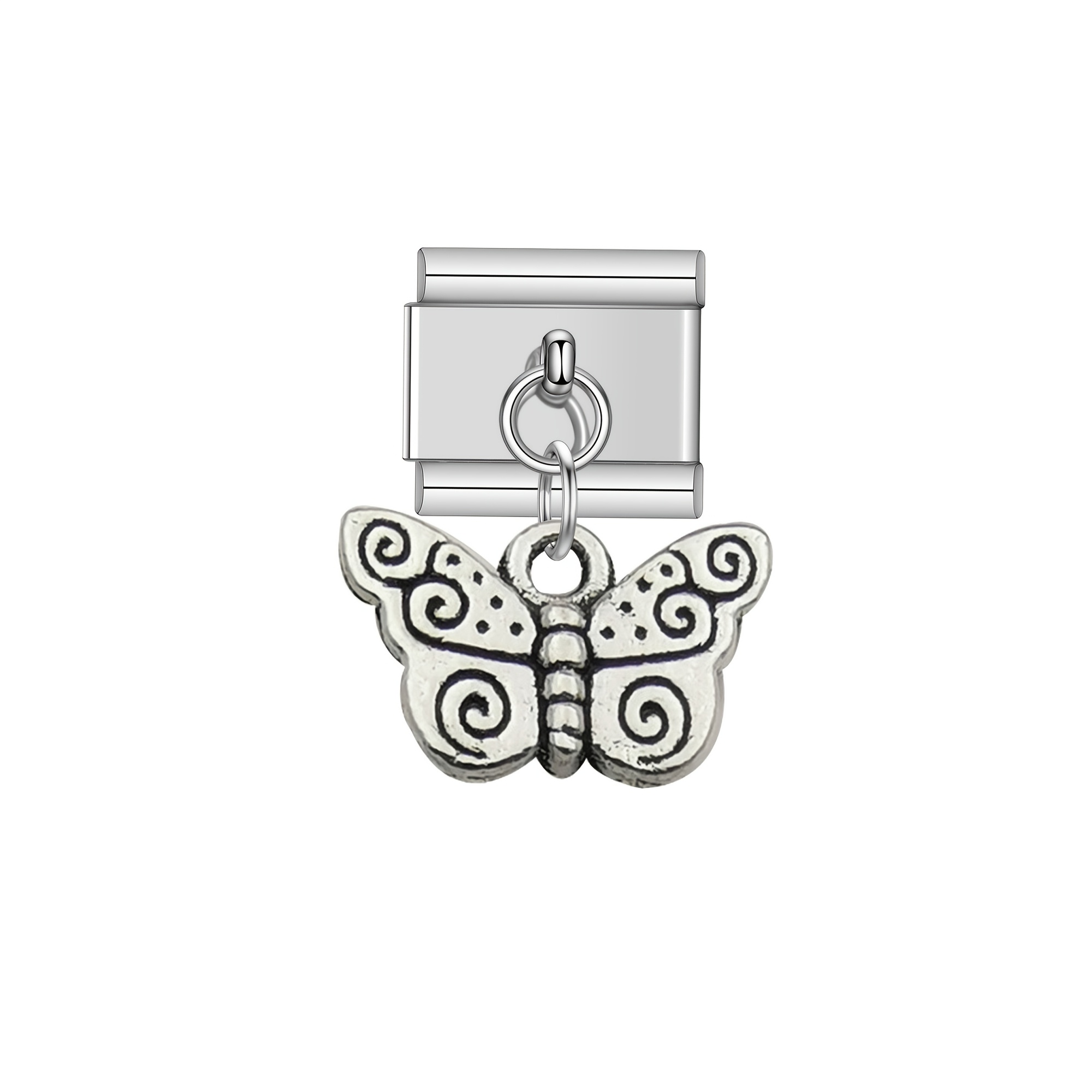 Lovely Butterfly Charm Links Bracelet Fit for 9mm Bracelet