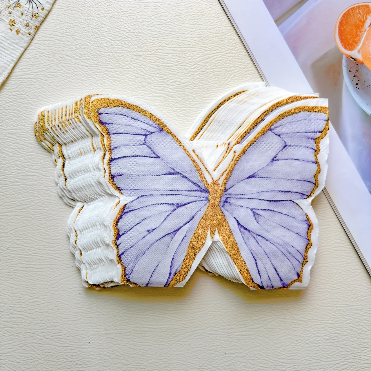 TEMU Paquete de 20 piezas de papel de seda desechable de capa con estampado de mariposas, de de madera virgen, adecuado para ceremonias de , fiestas