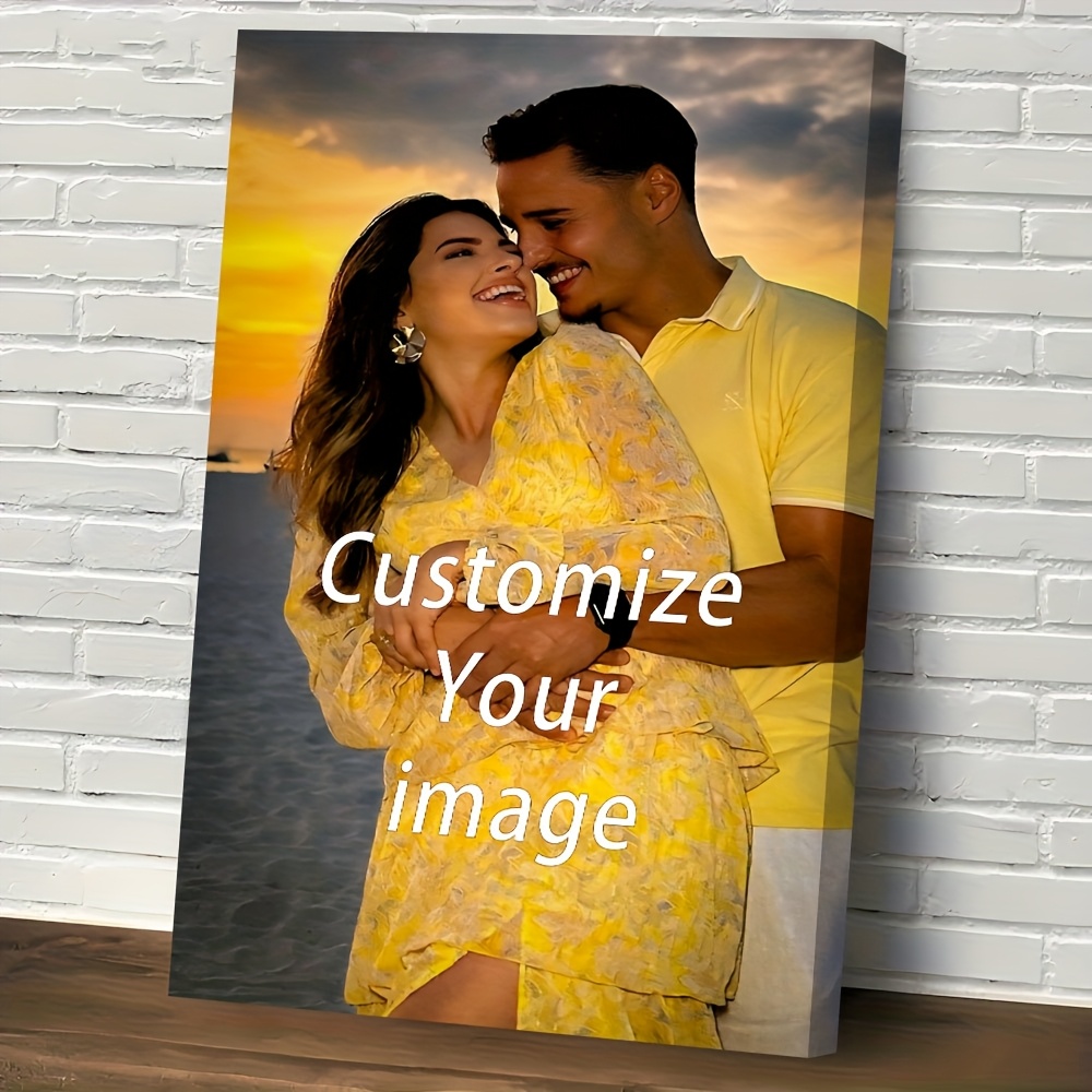 item picture personalized canvas art frame tailored pine wood frame ideal for family and graduation pictures blending modern and classic aesthetics   for any season an   wall adornment and holiday present great for dorm room decor