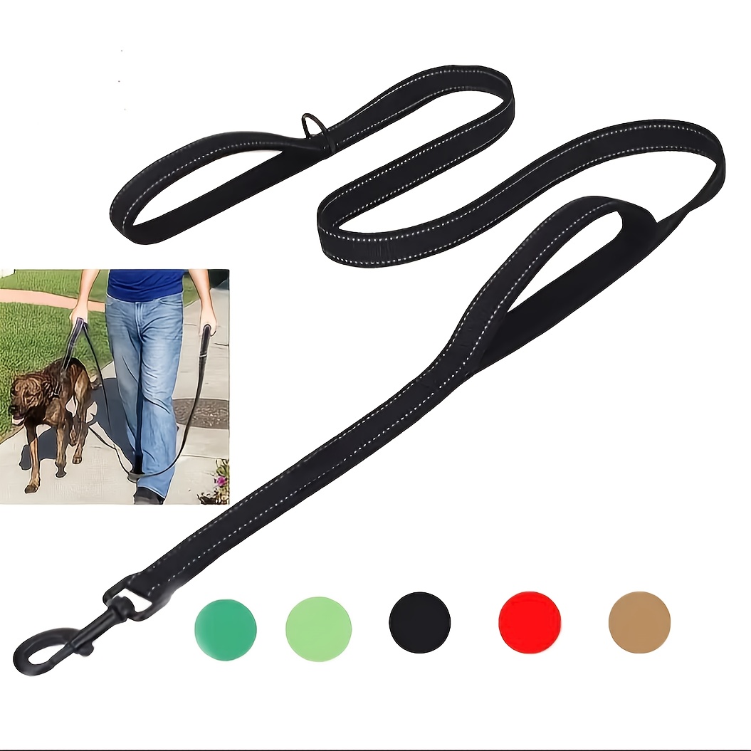 Hundeleine Mit Gepolstertem Griff & Reflektierend – 152 Cm, Für Große Hunde, Orange