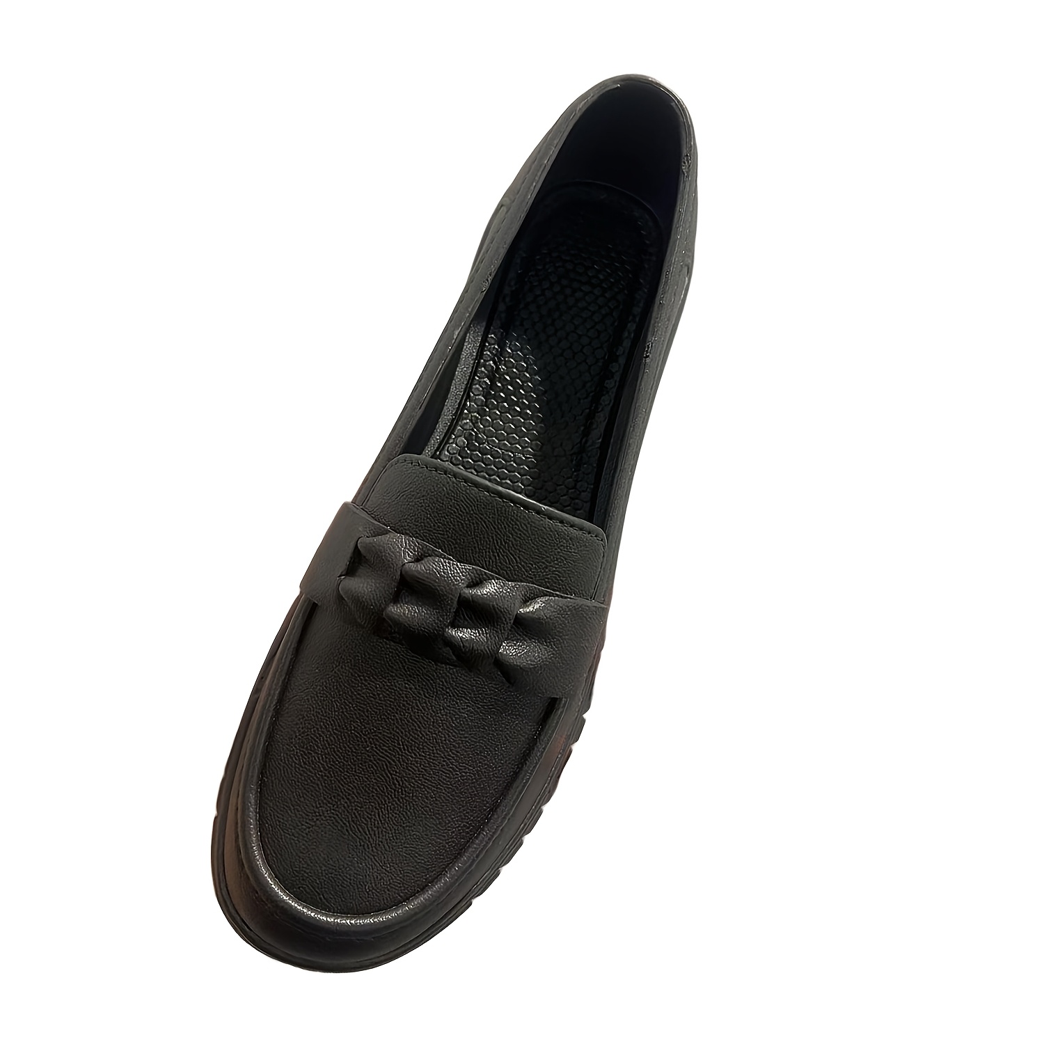 TEMU 1 Pair Nurse Shoes, Health Shoes, Service Footwear, Service Staff Shoes, Slip-on Loafers, Mule Shoes, Walking Shoes, Black, Mom Shoes, Grandma