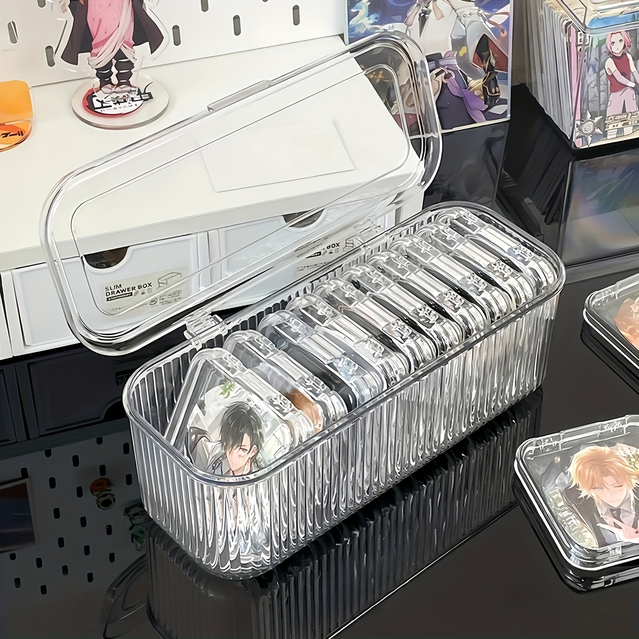 31-teiliges Perlen-Organizer Set – Kleine Aufbewahrungsboxen Mit Deckel, Transparent, In Großer Box