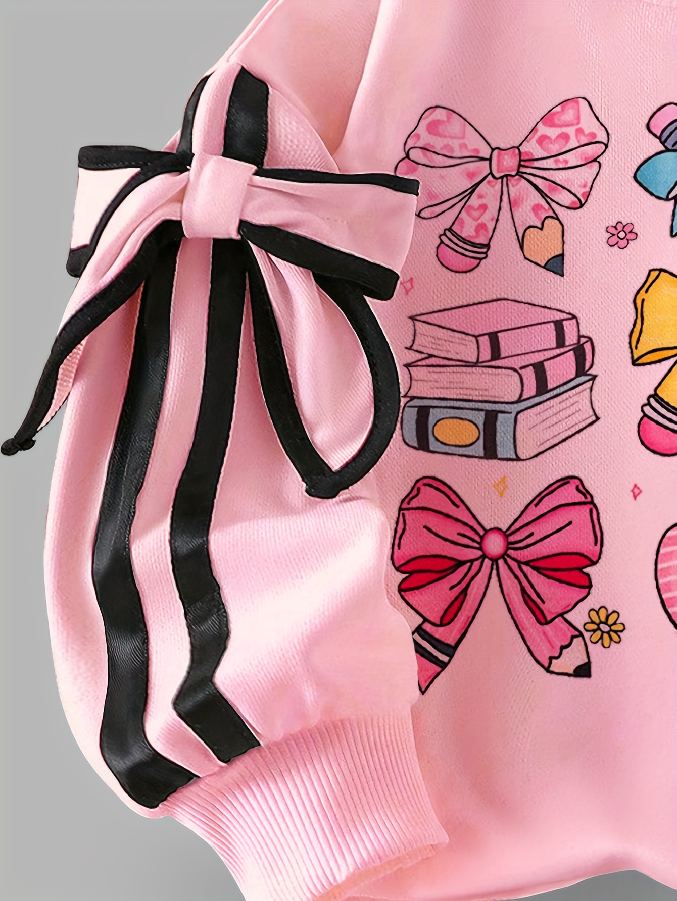 2 stuks Meisjes Roze & Hart Sweatsuit Set met Leggings