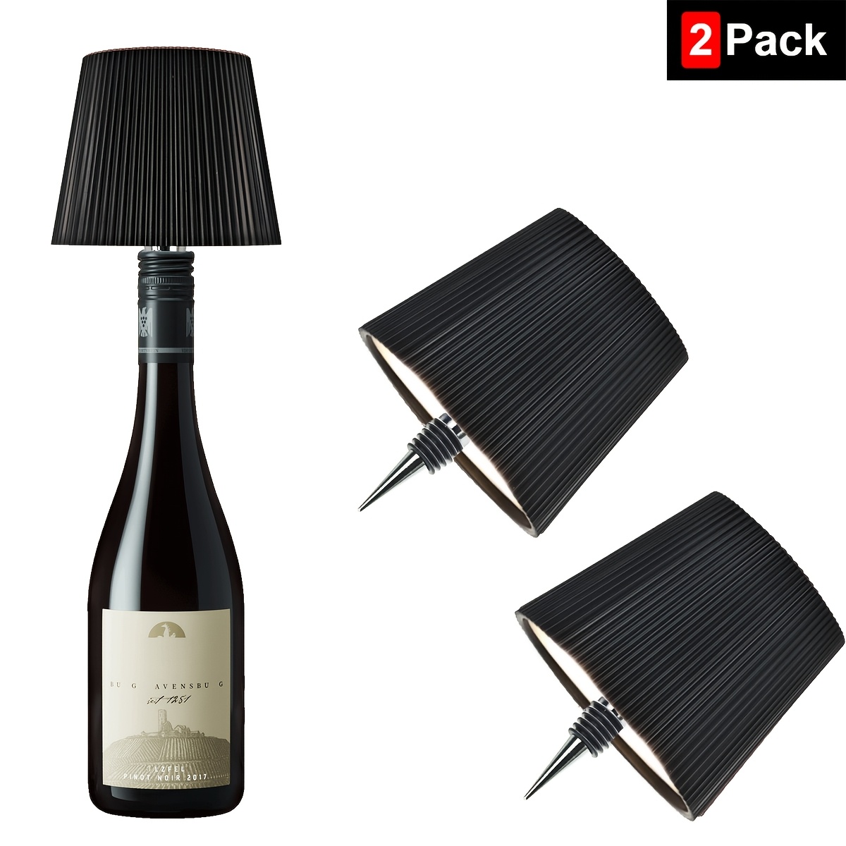 Rechargeable Bottle Lamp With Wireless Functionality, Featuring 3 Color Light Dimming And A Touch-sensitive Head, Suitable For Rooms, Bars, Restaurants, Parties, And As Gifts For Men And Women.