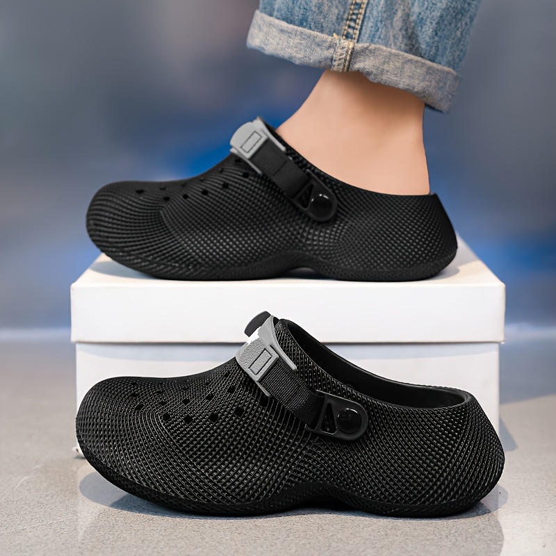 Men's Fashion Platform EVA Shoes, New Design - Slip-On, Breathable Soft-Soled Slippers, Suitable for Outdoor Comfort, Platform Shoes