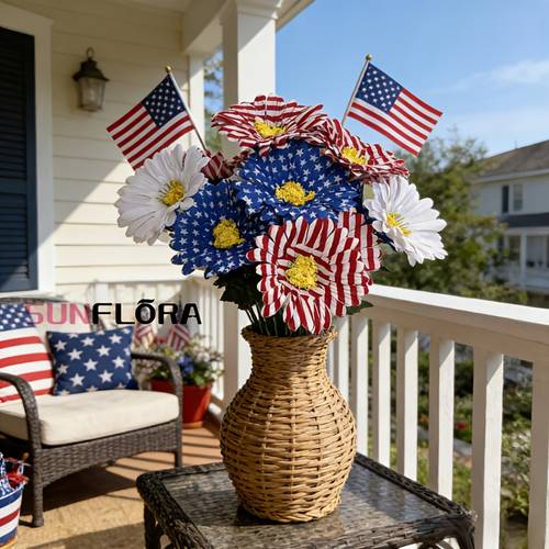 2 bunches of artificial daisies suitable for placement room for coffee table arrangements photo backdrops blooming all year round with no maintenance required showcase