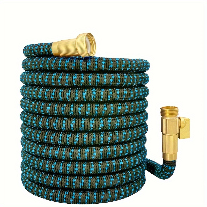 

Flowers Commercial Rubber Garden Hose, Expandable, High-pressure, 3/4" Us Standard Metal Connector, Flexible Watering Pipe