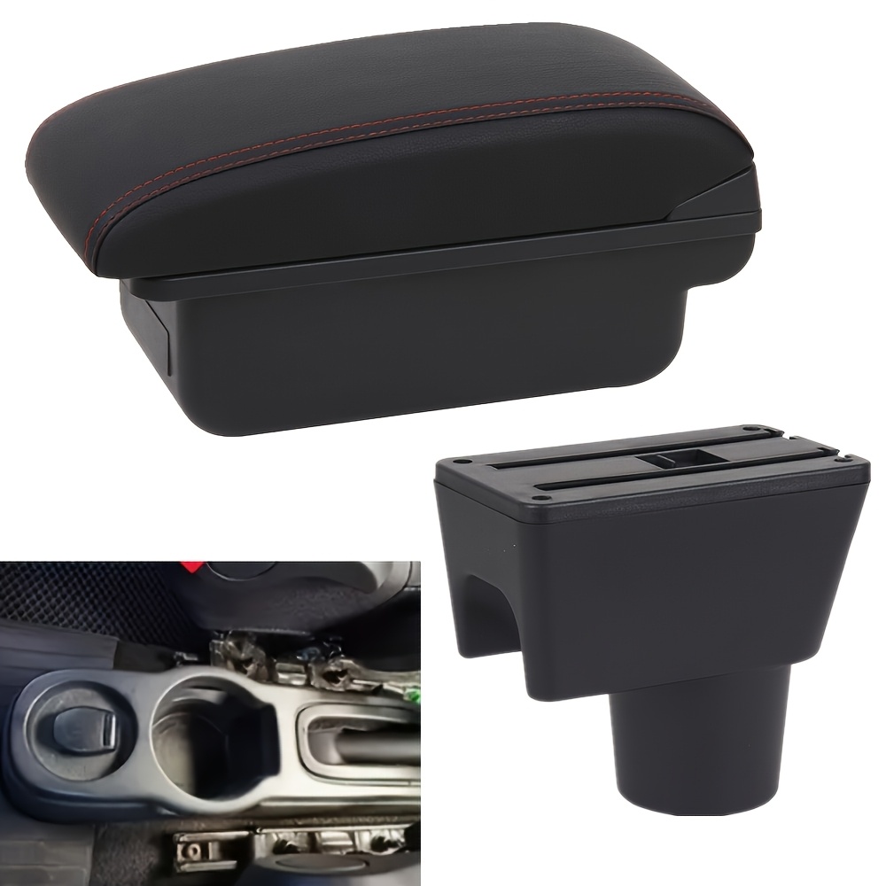 For For Terrano 3 For Renault For Duster Armrest Box For Cars 2012-2018, For For Duster Special Central Armrest Interior Modification Additions, Non-damaging Installation, Sliding Panel, Storage