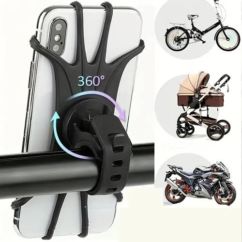 fiets mobiele telefoonhouder, 360- draaibaar, multifunctionele mobiele telefoonhouder, 1 stuks