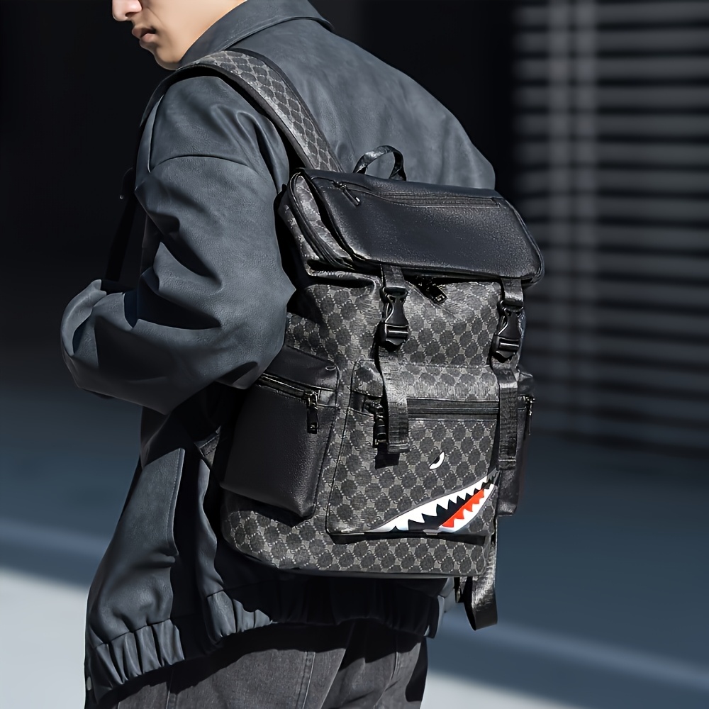 Stylish Unisex Large Capacity Backpack | Lightweight PU with Multiple Compartments, Adjustable Straps, Tablet Sleeve & Mesh Bottom for Travel, School, and Outdoor Activities | Contemporary Backpack | Secure Zipper Closure, For Teenager