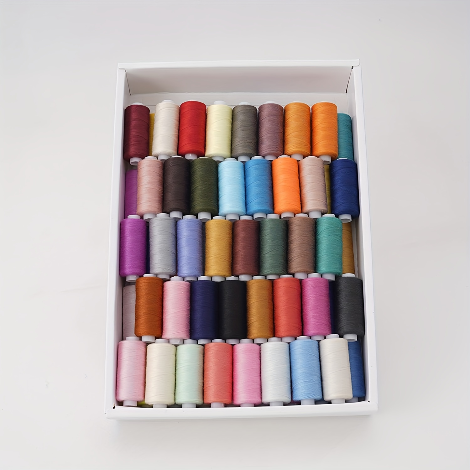 TEMU Sewing Thread Set, #60, 80 , 365 M Roll, Sewing Thread, Household Thread, Spun Sewing Thread, , Polyester Thread, Luxurious Set, For