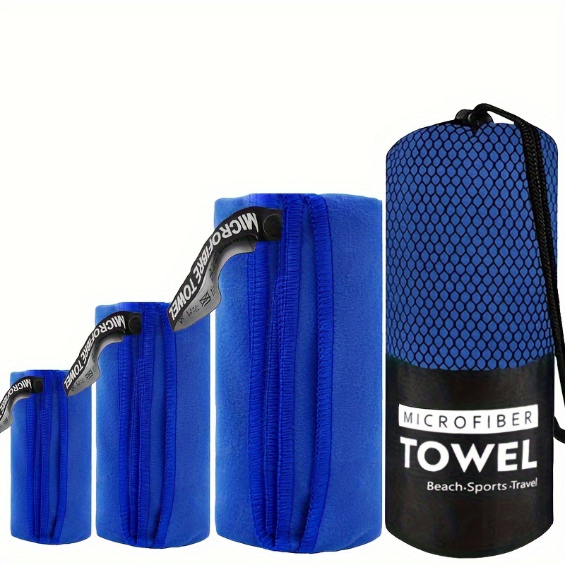 E-shop 3-teiliges, schnelltrocknendes Handtuch-Set, Sport-Trockentücher aus ultrafeiner Faser, Wahl für Fitness, Schwimmen, Reisen, Camping,