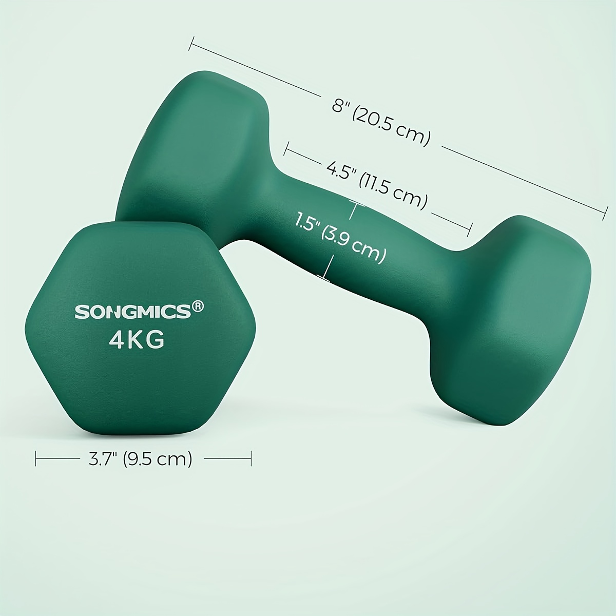 TEMU Dumbbells Set Of 2 Dumbbells Hexagon Neoprene Coating Strength Training Workout Fitness , Dumbbell Set For Women, Adjustable Dumbbell Set,