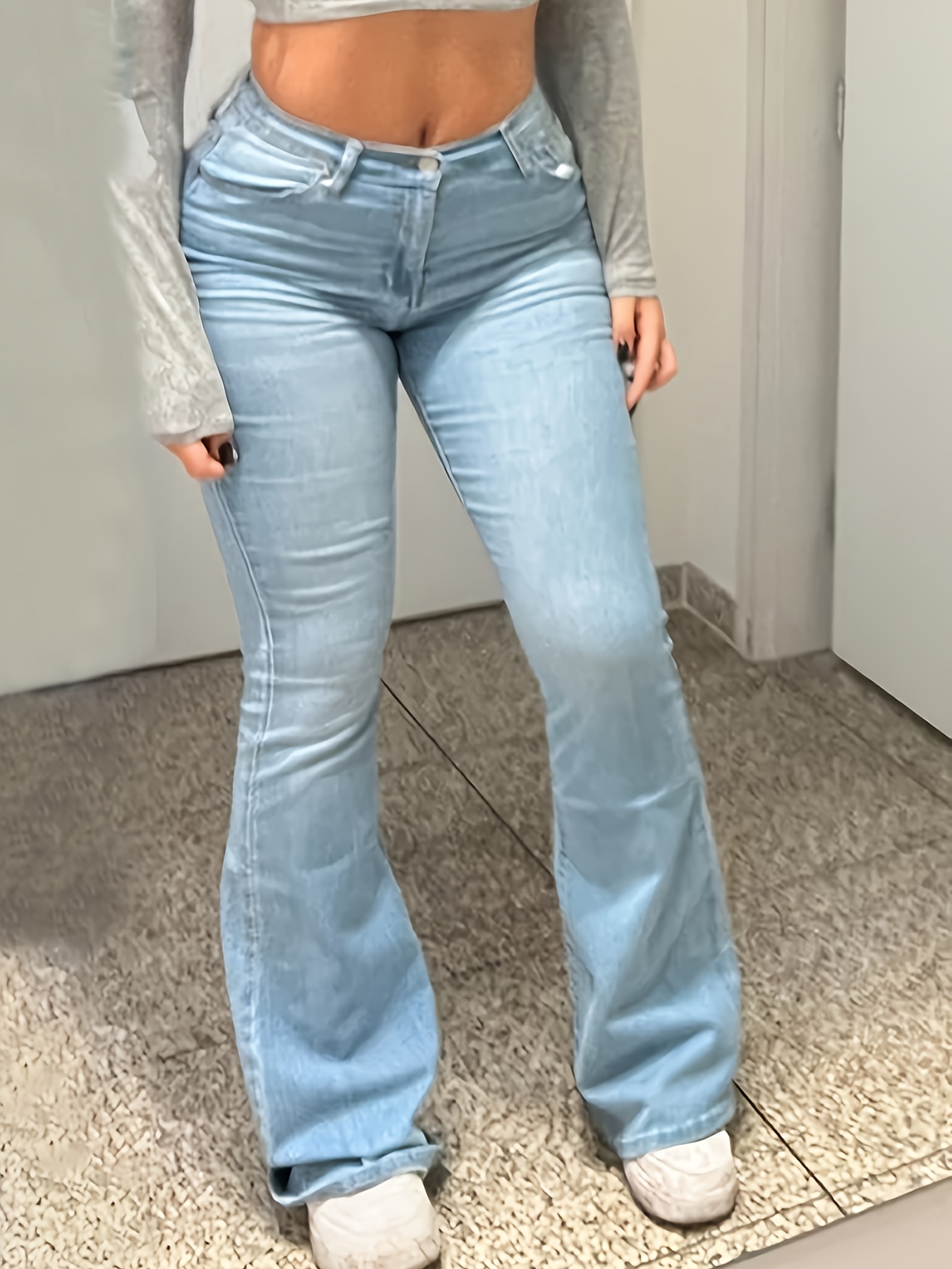 fashion must light jeans washed retro Temu