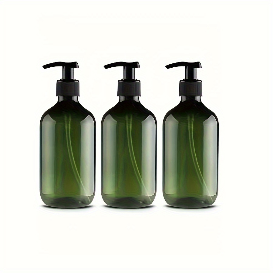 

3pcs 300ml Empty Pump Bottles Dispenser Shampoo Lotion Pump Bottle Durable Refillable Containers For Massage Oil & Liquid Soap