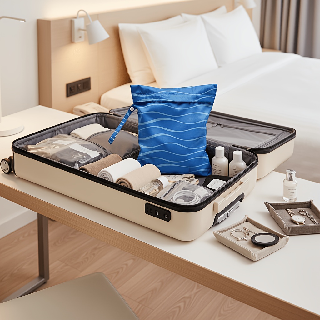 TEMU 【商品名】ウェットバッグ、ウェットドライバッグ、水着 旅行 ビーチ プール 汚れたヨガ ジム 衣類 メイクアップバッグ ビーチ 用品 再利用可能 ギフト、アウトドアビティ、キャンプ、ビーチ、水泳、旅行、フィットネス、乾湿分離バッグ