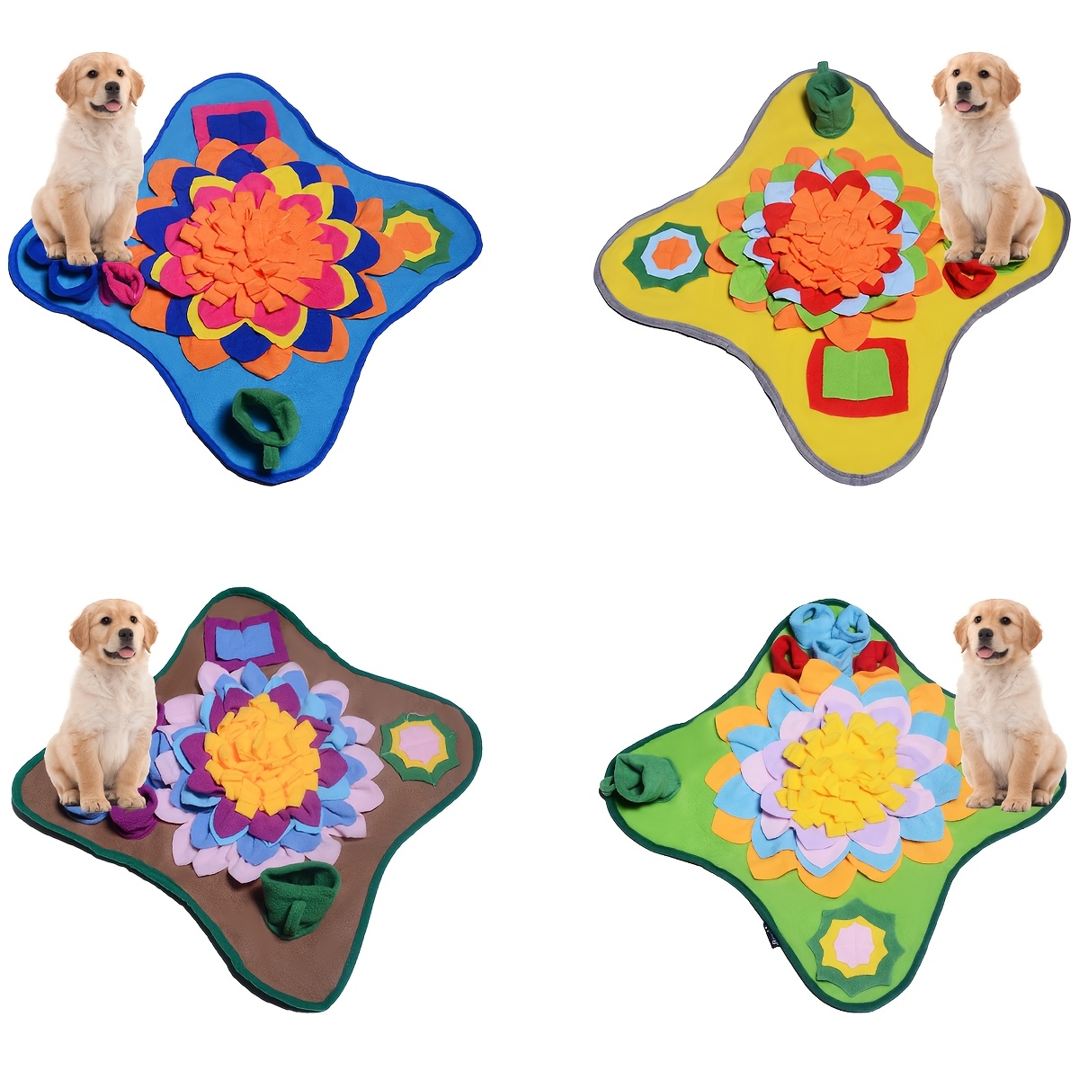 

Dog Snuffle Mat, Interactive Dog Slow Feeder Mat, Hide And Enrichment Toy For Training Playing