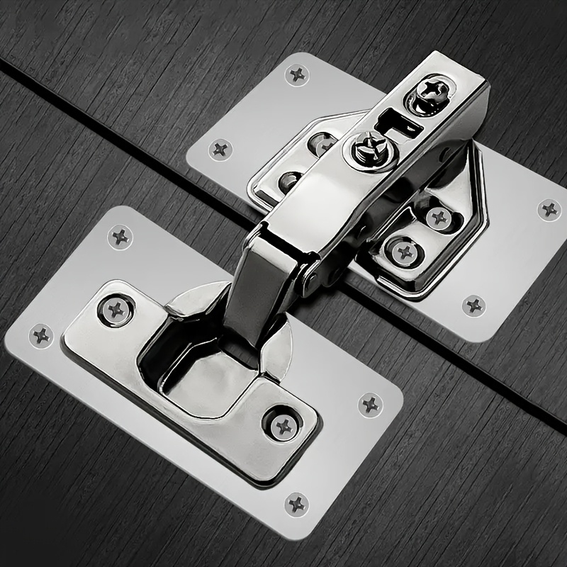 Placas De Soportes De Reparación De Bisagras 10 Piezas, Placa Reparacion Bisagra Artefacto De Acero Inoxidable, Repair Kit Con 60 Tornillos Para De Madera Muebles Gabinete Cajón Ventana Estantes