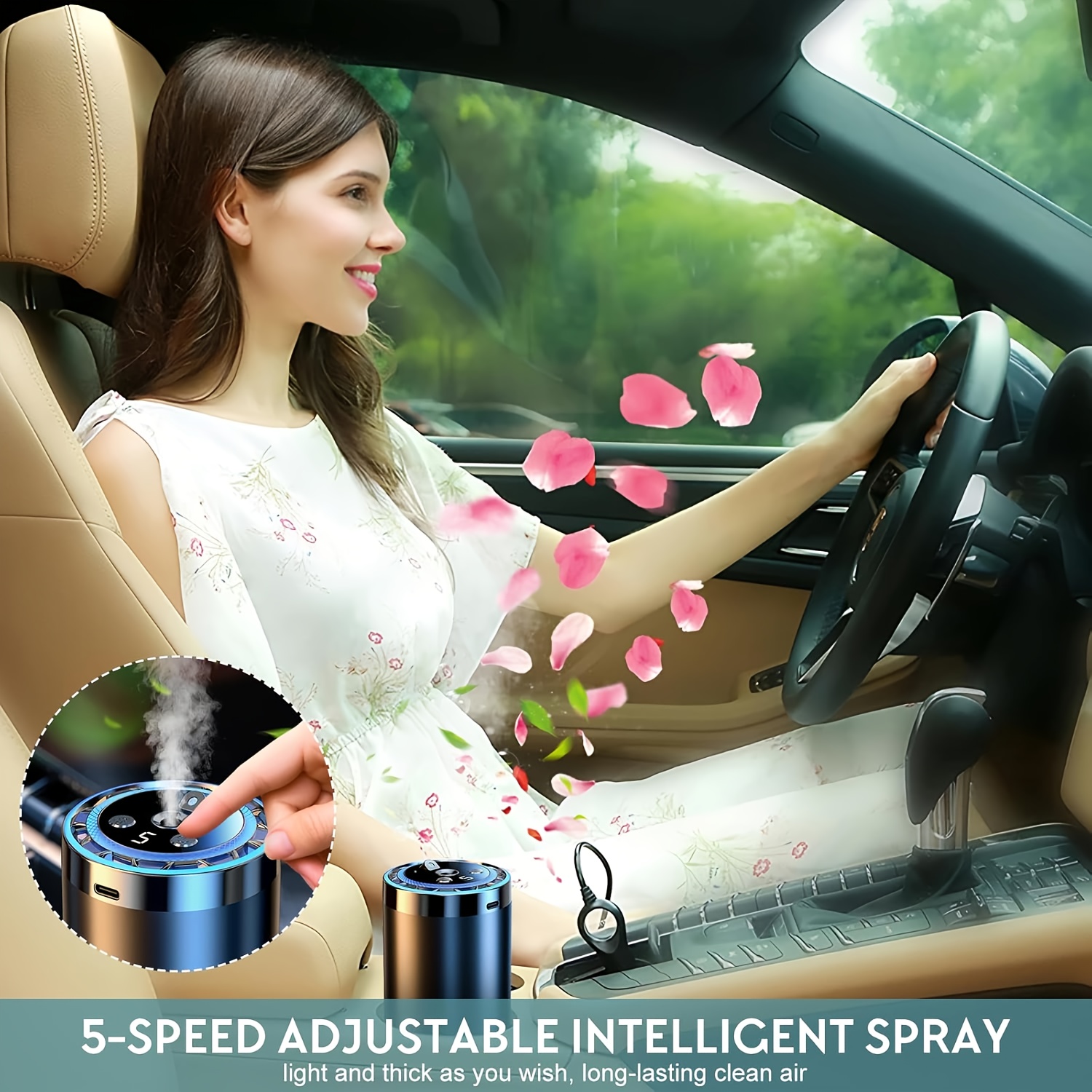 smart car air freshener car essential oil diffuser Temu
