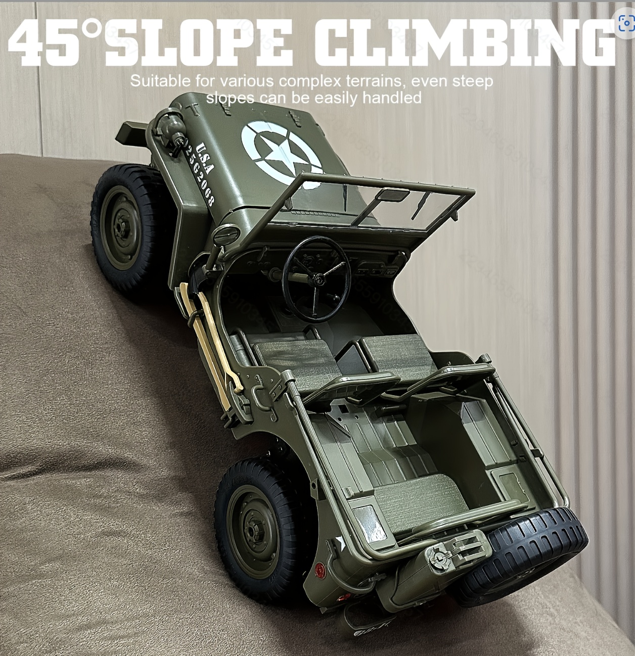 1:10 Scale Adult Electric RC Climbing Car - Off-Road Remote Control Vehicle with 2 Batteries & Ultra-Long Runtime, Durable Plastic Construction, USB Rechargeable, Headlights, Rugged Tires for All-Terrain Adventure, Sporty Appearance, Highdetail Design, Outdoor Adventure, Highdetail Model, Rechargeable Battery, Racing Fans