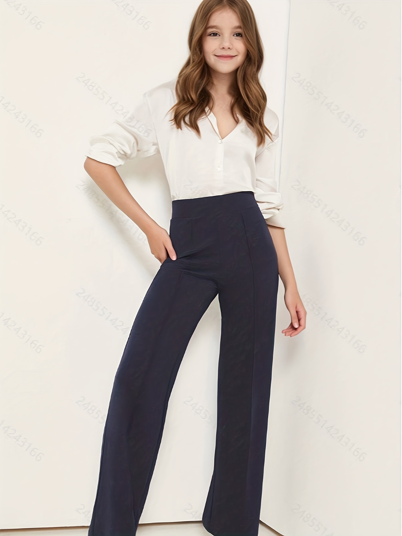 Casual Formal Pants Girls Girls Dress Pants Sold On Temu United States