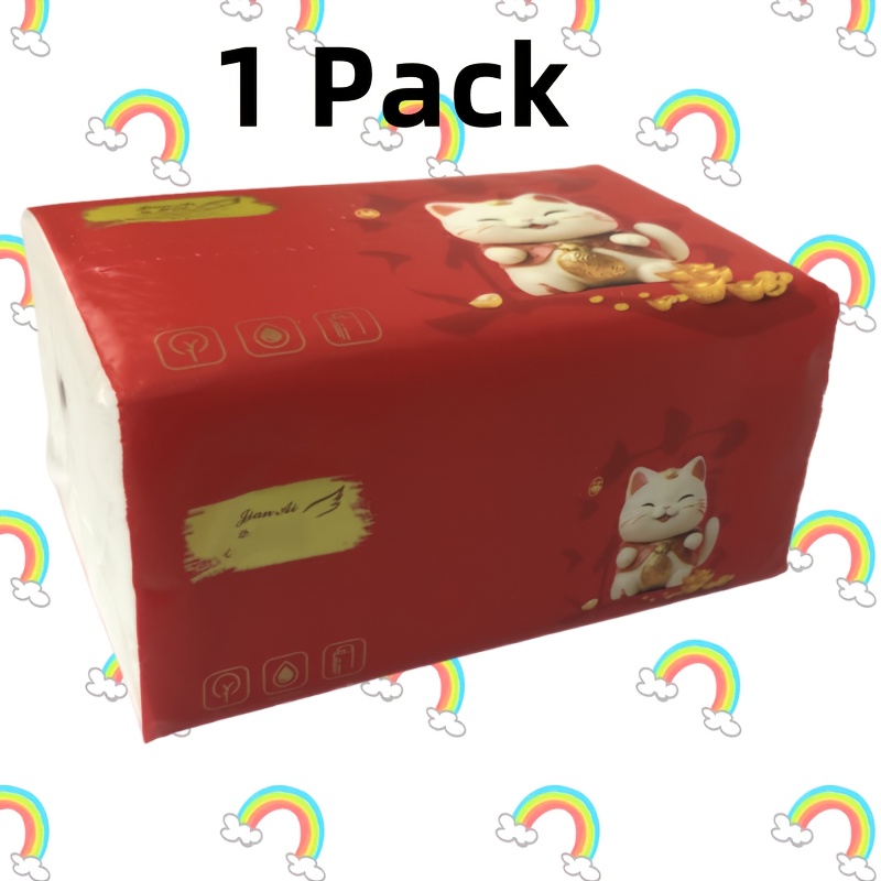 Image of 300 High-quality 5 Layer Tissues, Suitable For Use As Tissues In Bathrooms And Living Rooms, Durable And Absorbent, Perfect For Home, Dormitory, Office, And Outdoor Activities