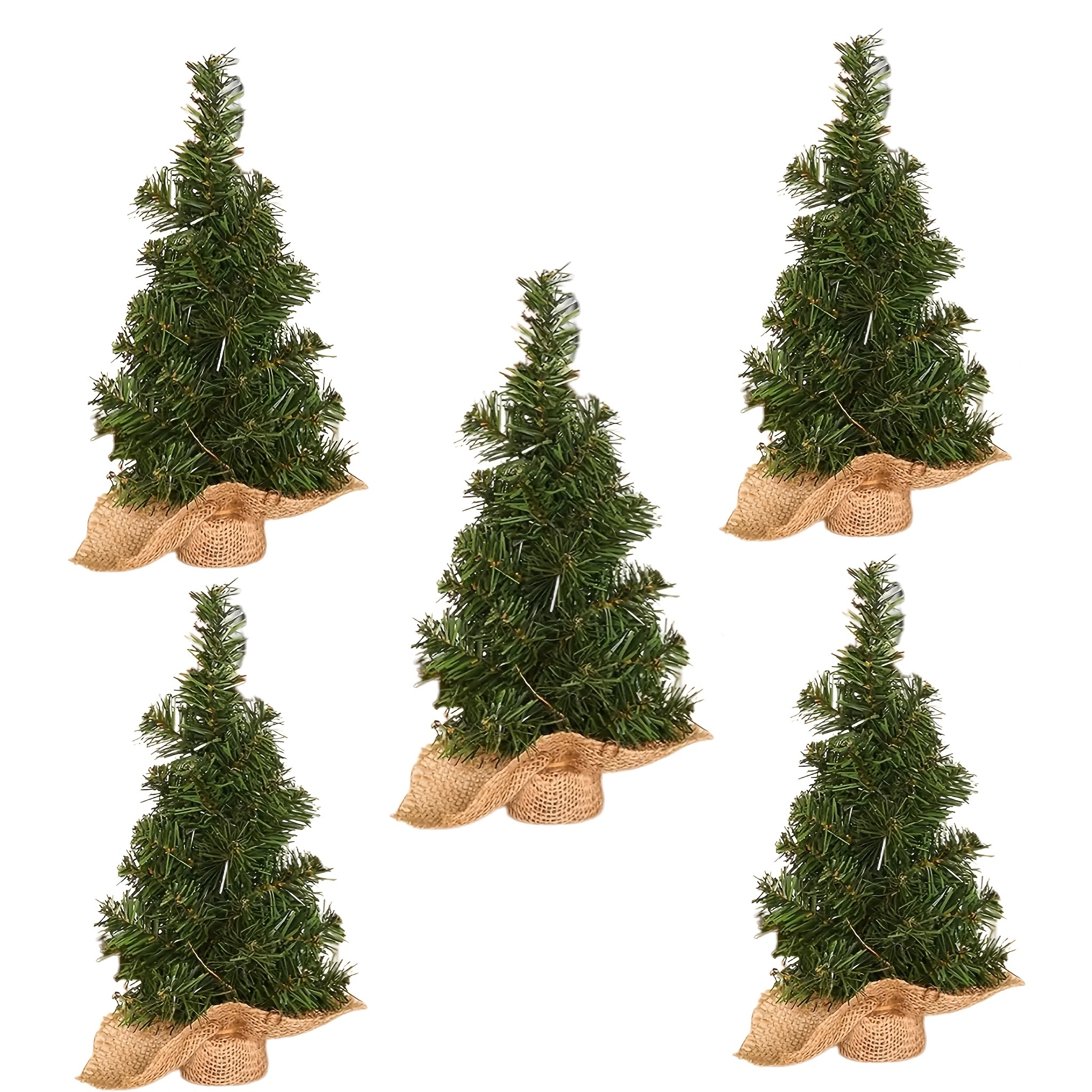 

5pcs Miniature Christmas Burlap - 7.87" Decorations For , Desk, And - For Seasonal Displays