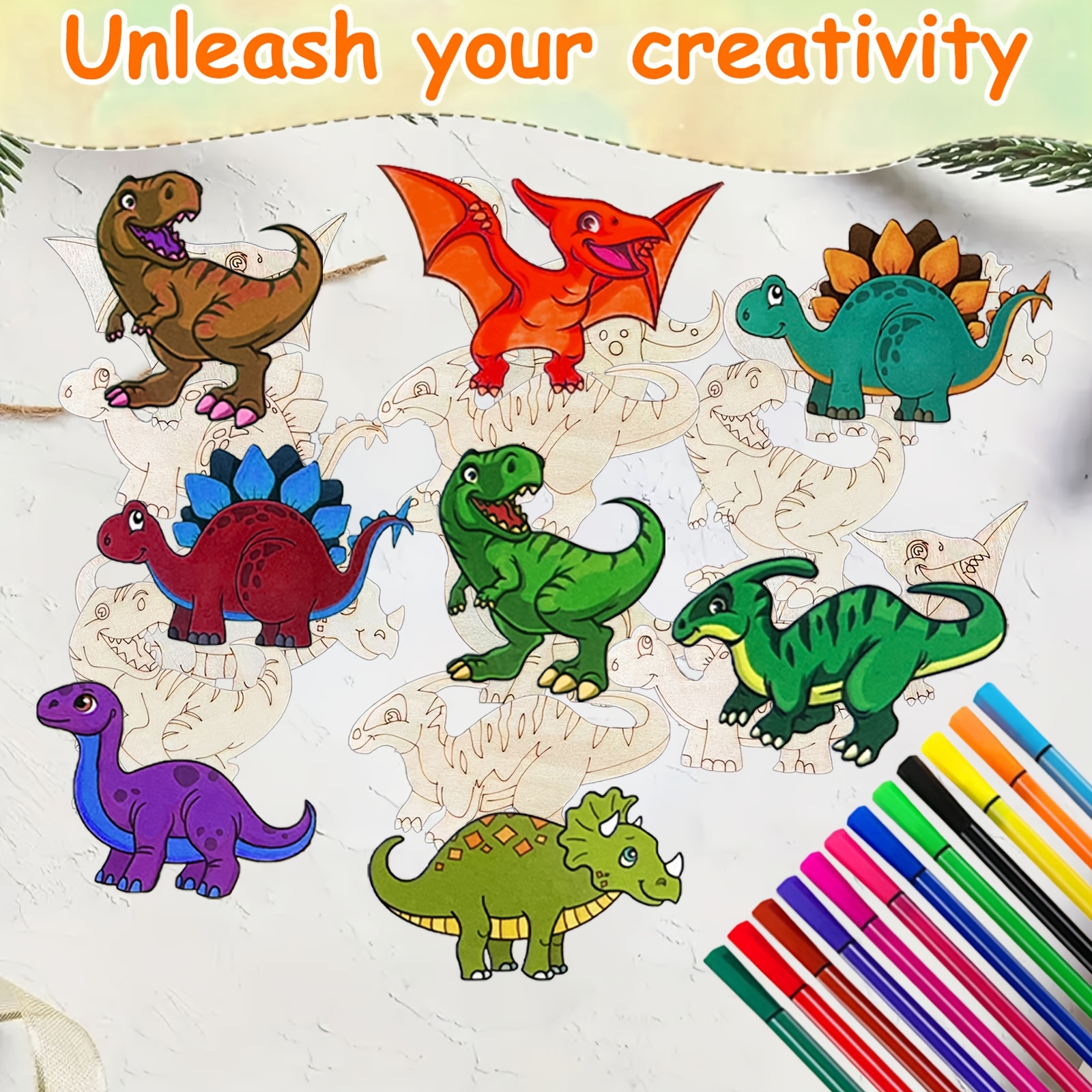 24pcs Kids Dinosaur DIY Craft Kit