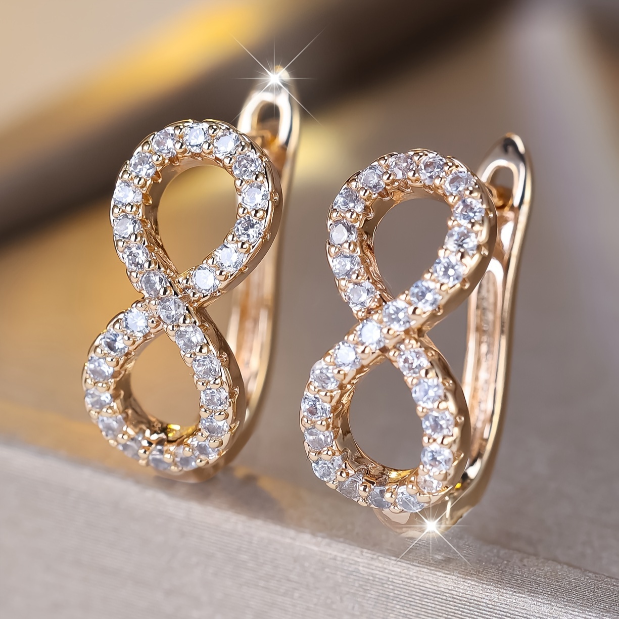 

1 Paire de Boucles d'Oreilles Élégantes Infinity, Synthétique, Tige en Cuivre, Bijoux de Mariage pour Femmes, Accessoire de Mariée, Cadeau de la Saint-Valentin, Port Toutes , Accessoires de Mariage