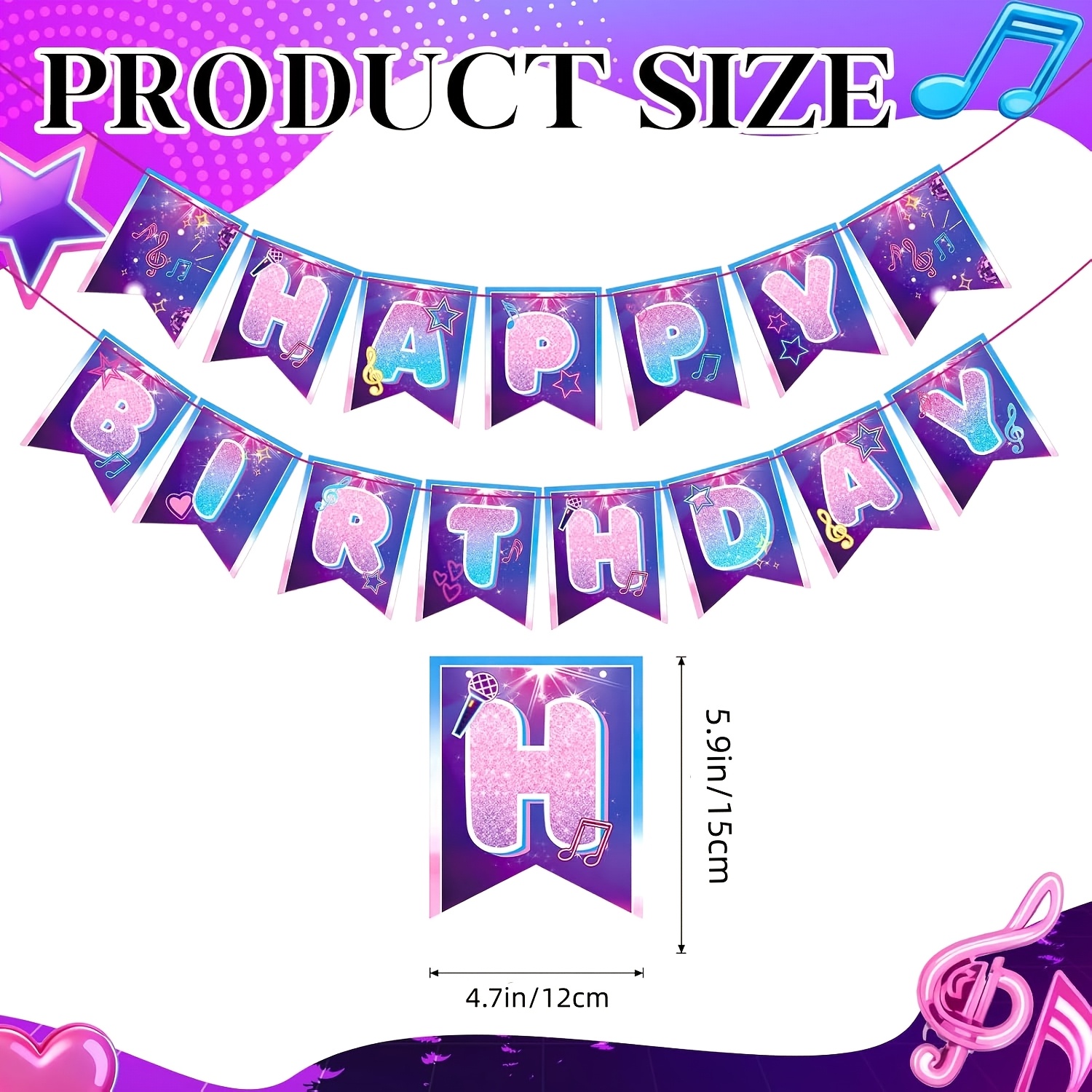 Kpop Paper Birthday Banners, Birthday Themed Party Decorations, Photo Background Decorations, Themed Party Decorations
