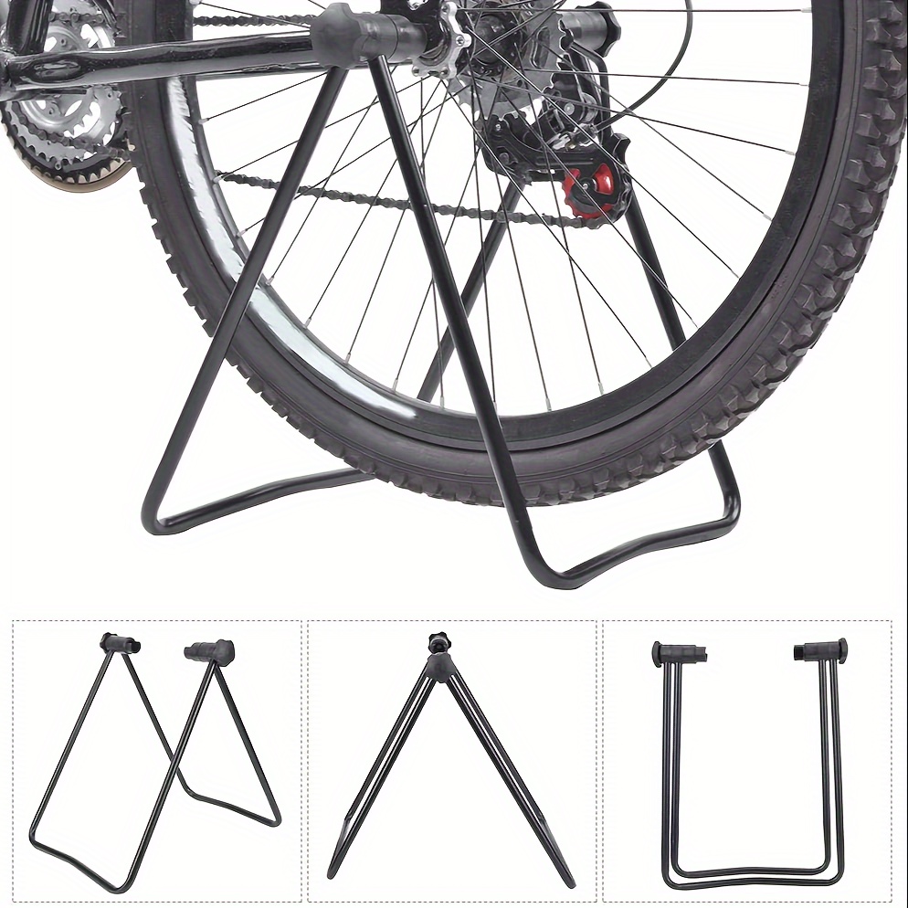 

Adjustable & Foldable Aluminum Bike Stand - Portable Repair Rack For Road & Mountain Bikes, Outdoor Leisure Essential