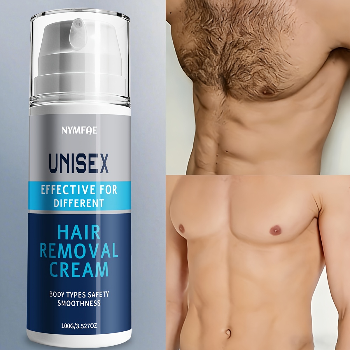 100g/3.527oz.Gentle Hair Removal Cream for Body & Bikini|Fast Acting in 5 Mins. Smooth Three Months. Hair Removal Cream. Moment Hair Removal, Gentle Formula for Sensitive Skin. Used for Facial|Underarm|Leg|Arm And Private Area Hair Removal. Unisex. - Image 2