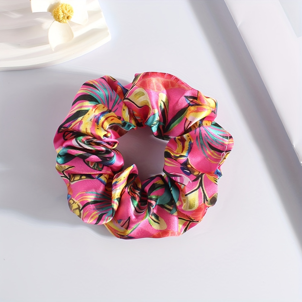 TEMU 1 de aditivos para el cabello impresos de transfronterizos, coletero, coleta, cinta para el cabello de de