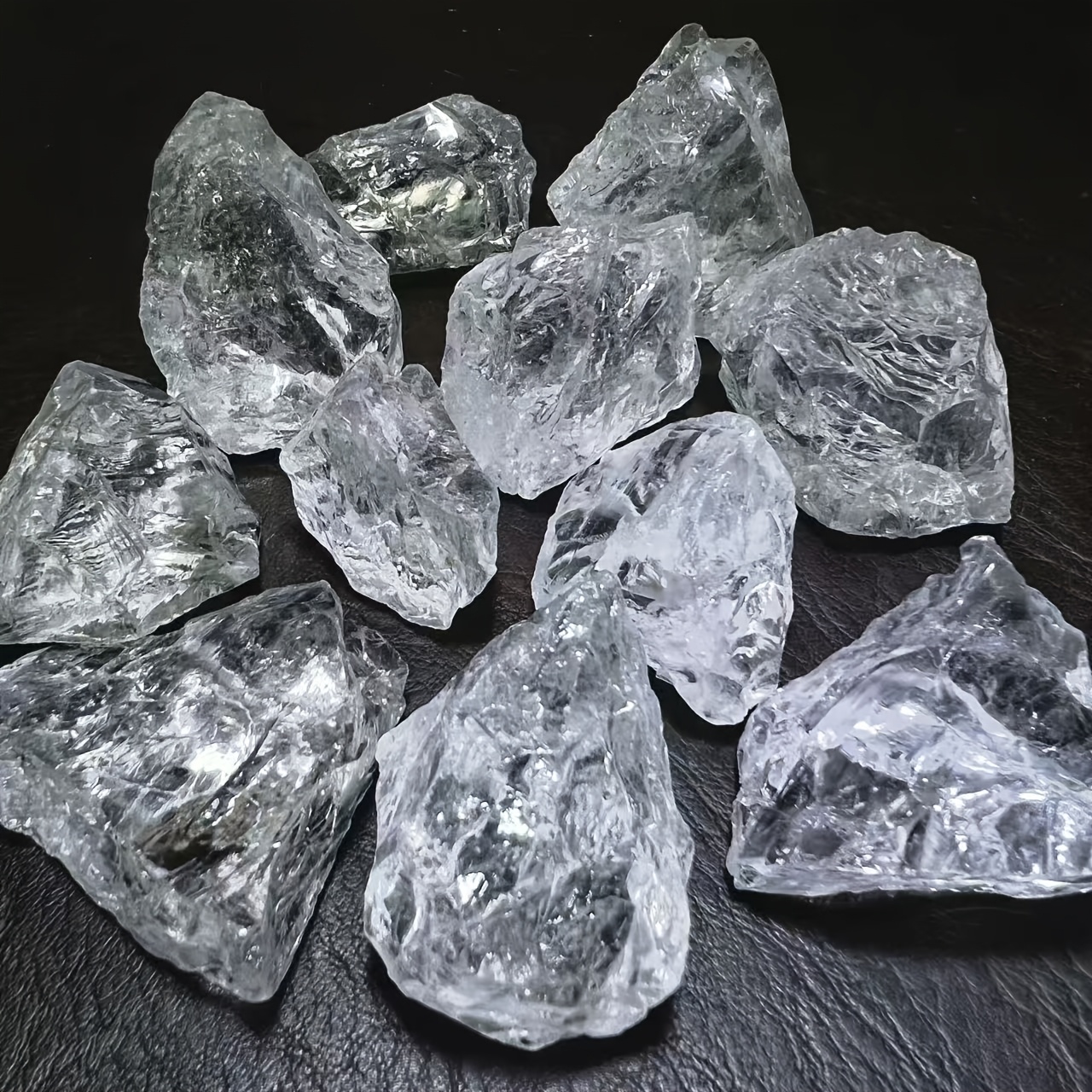 clear quartz crystals sold on Temu Canada