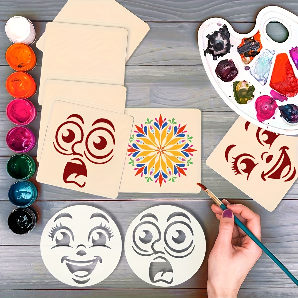 9pcs Template Set for Hand-Drawn and Tracing Projects