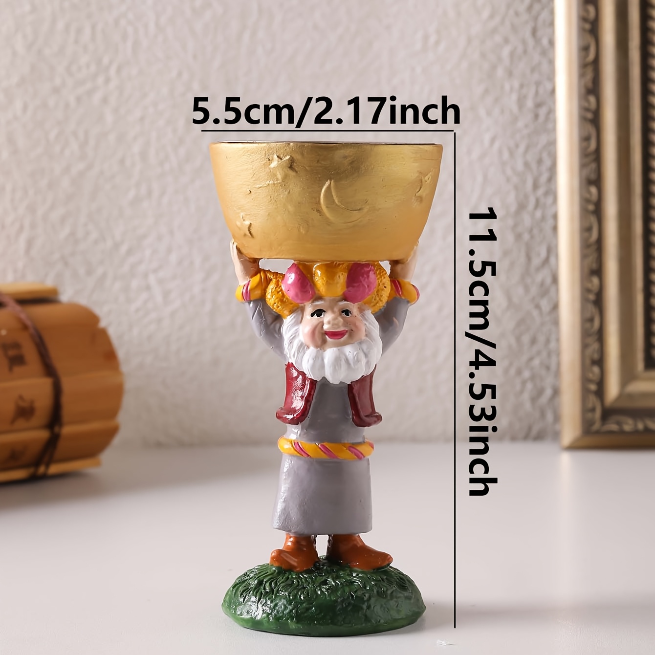 1pc resin creative middle eastern character statue incense holder   burner for home decor living room bedroom study office ramadan festival gift best holiday gift Product details 2