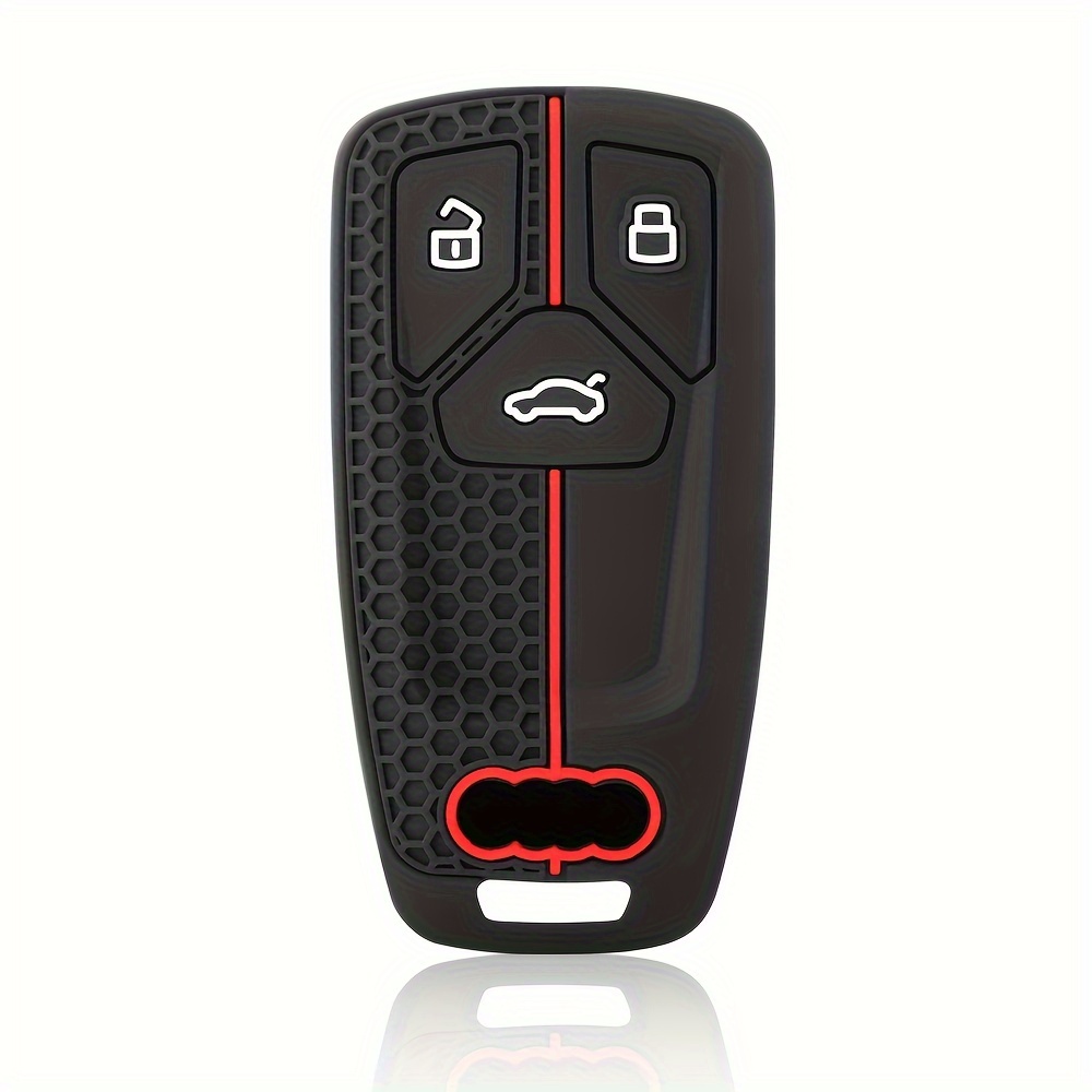 Image of Silicone Car Remote Key Case Cover For A4 B9 A5 A6 8s 8w Q5 Q7 4m S4 S5 S7 Tt Tts Rs Protector Fob Keyless