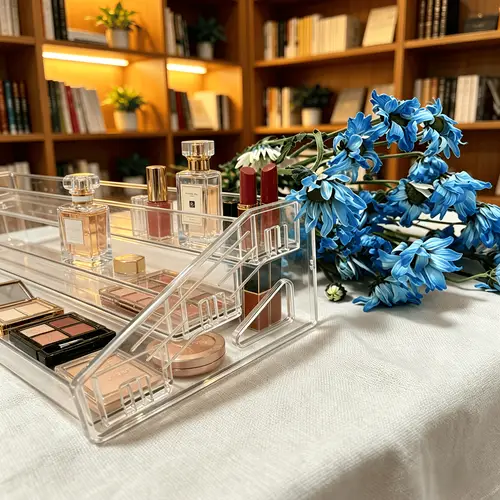 Stone Counter Display Rack perfume organizer sold on Temu Philippines
