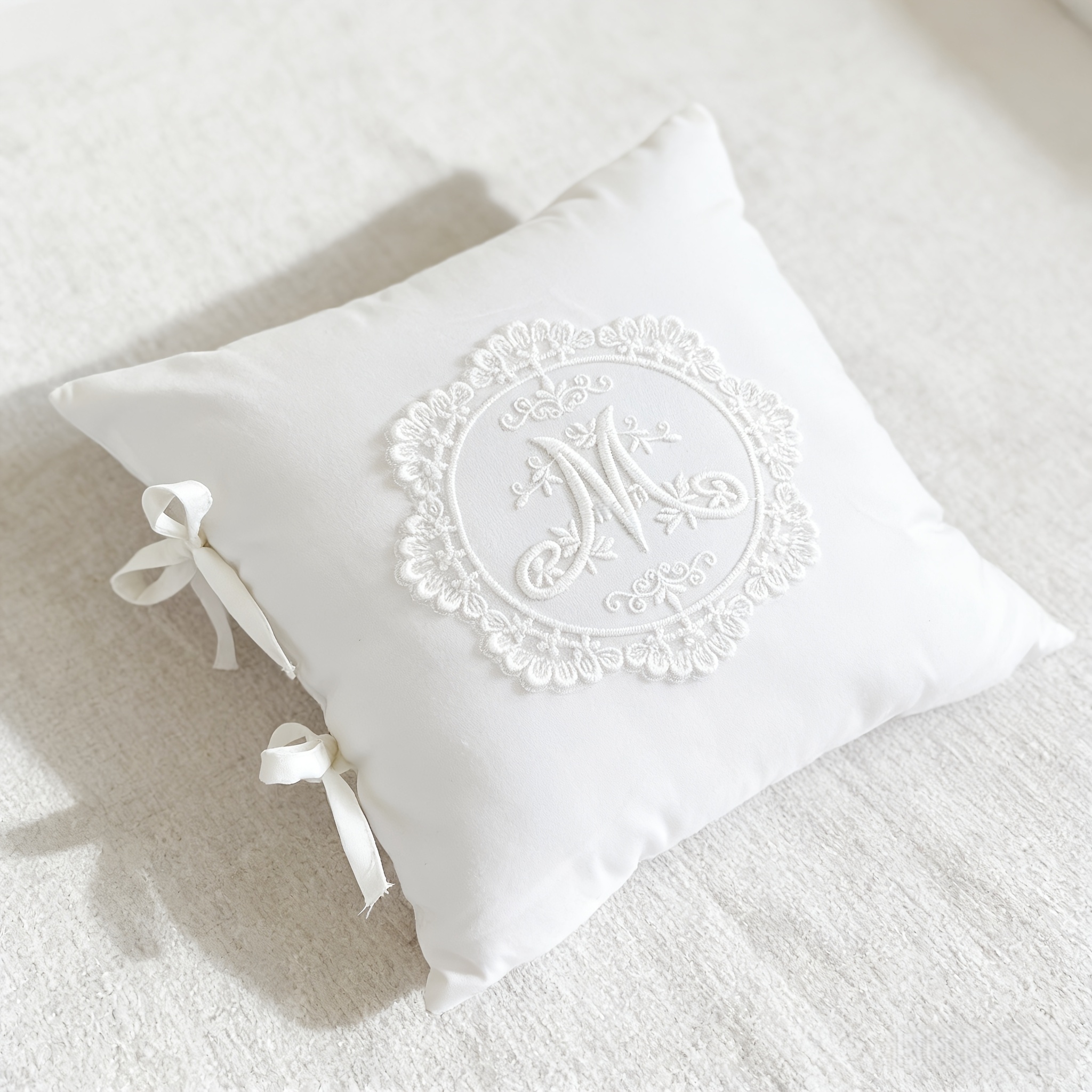 boho krajkov� vy��van� potahy na pol�t��e - 18x18 & 12x20 palc� vintage �tvercov� & bedern� pol�t��ov� potahy s vazbami | polyesterov� pl�tno, lze pr�t v pra�ce, zap�n�n� na zip pro pohovku, ob�vac� pokoj, dekorace svatebn�ch �idl� 0