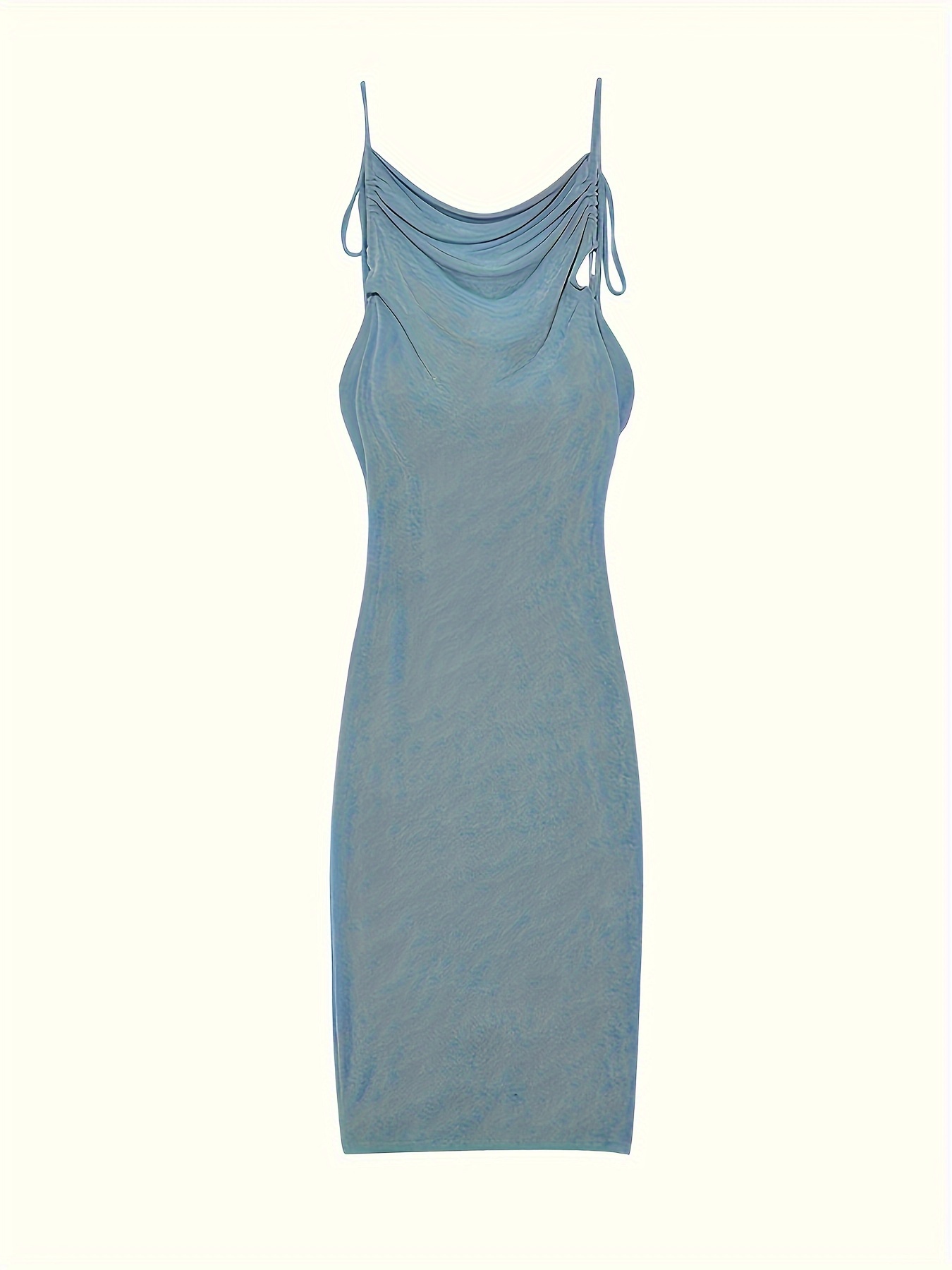 2024 summer backless tie long dress - Temu