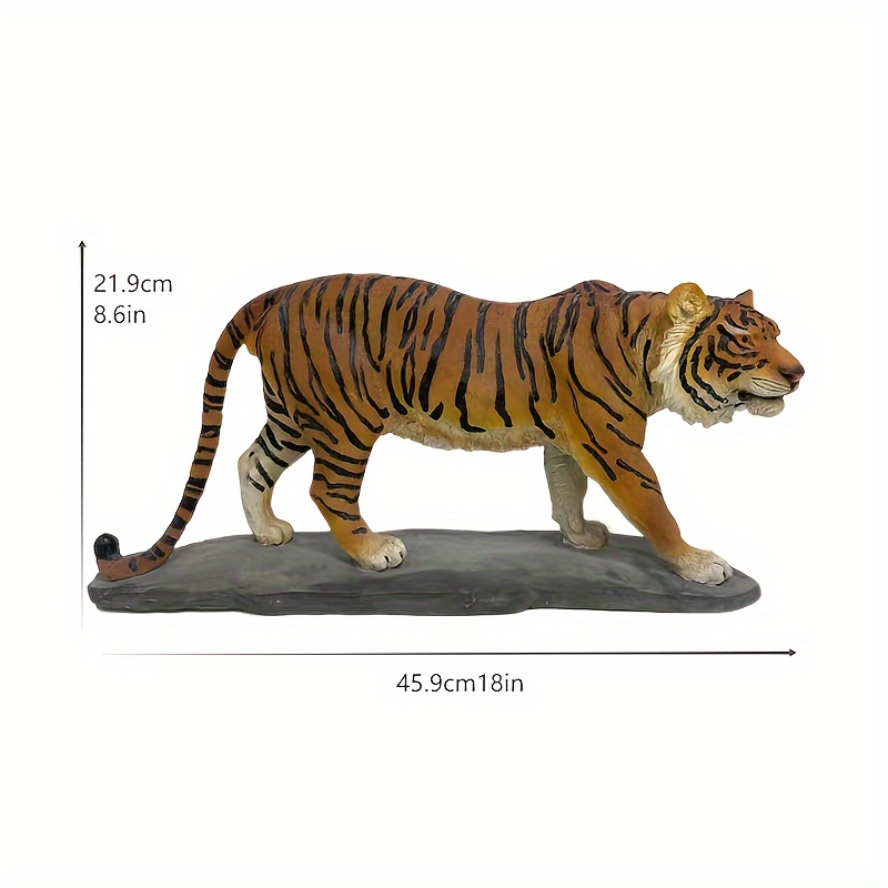 Art Deco Tiger Figurine Collectible Resin Statue Temu