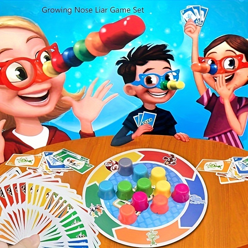 

Funny Multi-player Set, Interactive Growing Set Including 4 Glasses, 24 Cards, And 11 Nose For You To Play With Your Kids, Testing Who's The !