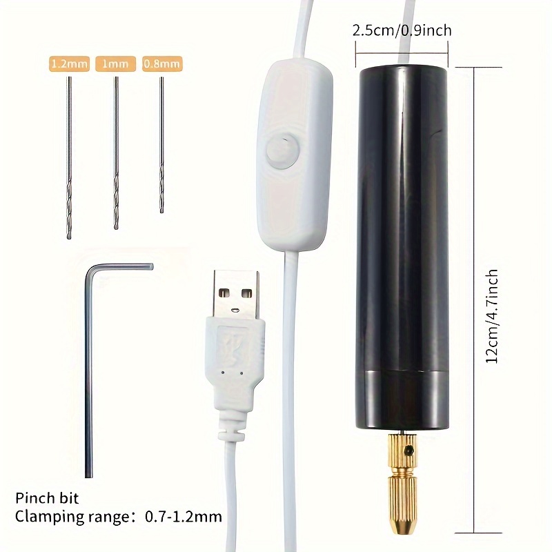 BUTY-Mini Perceuse à Main Portable Petite Perceuse Micro USB pour