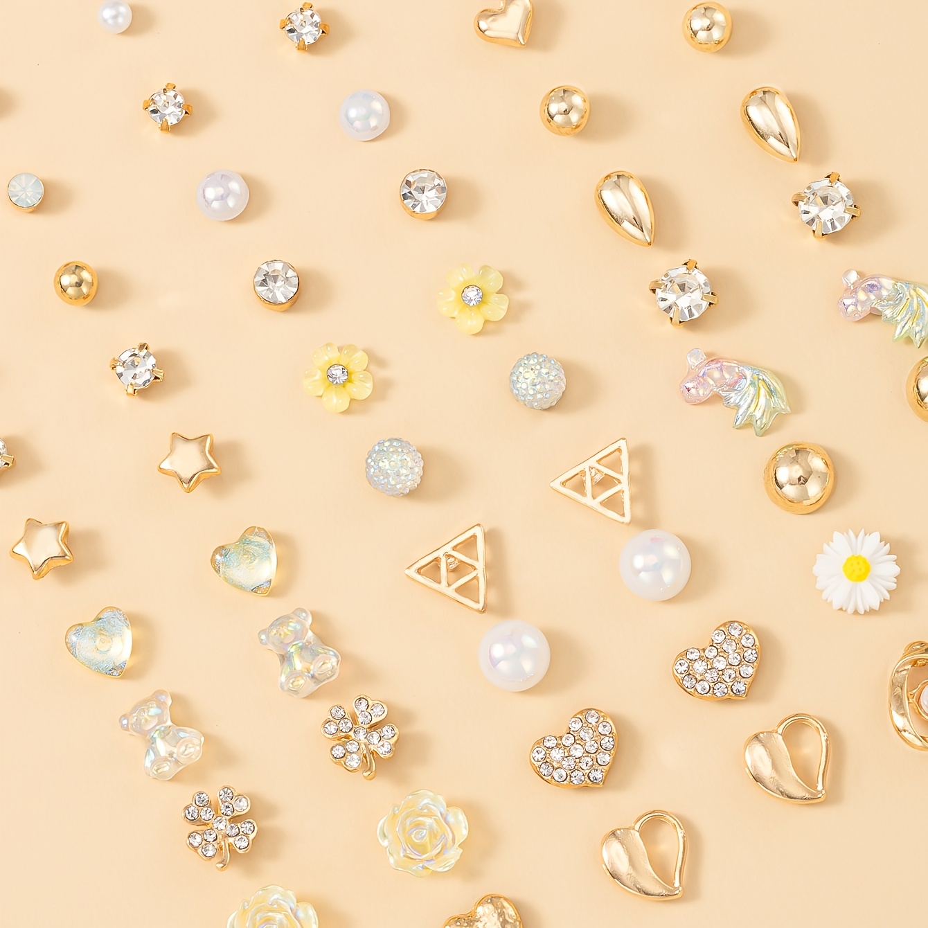 30pc Cute Ear Studs Set for Ladies, Daily Wear