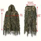 ghillie suit hunting set 3d bionic leaf disguise uniform for height 165 185cm cs encrypted camouflage suits