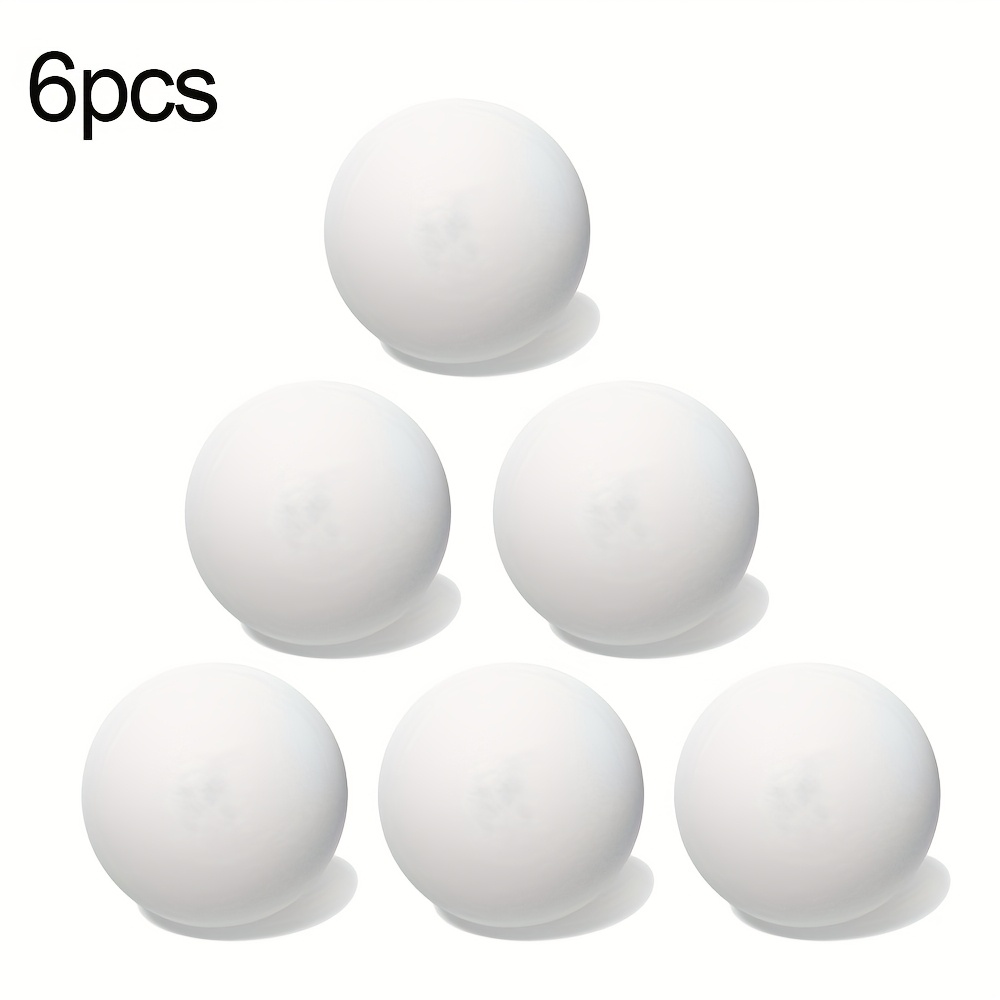 Image of A Set Of 6 Customizable Yellow And White Table Tennis Balls, Designed For , Ideal For Competitive Matches. Features A Smooth, Glossy Finish, Suitable For Adult Use In And Competitive Settings