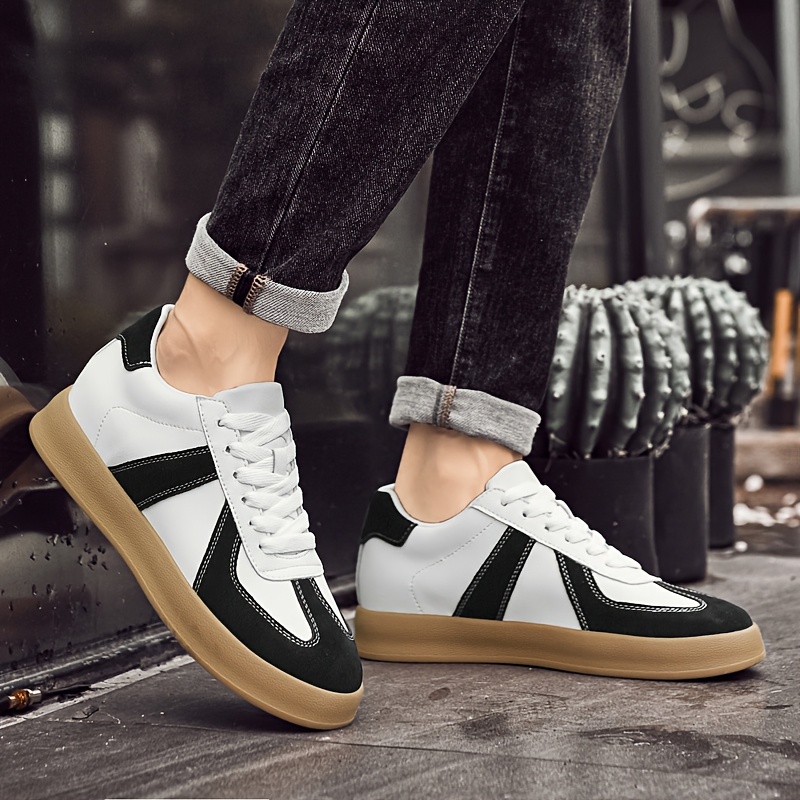 mens vintage sneakers 8cm insole height casual Temu Oman